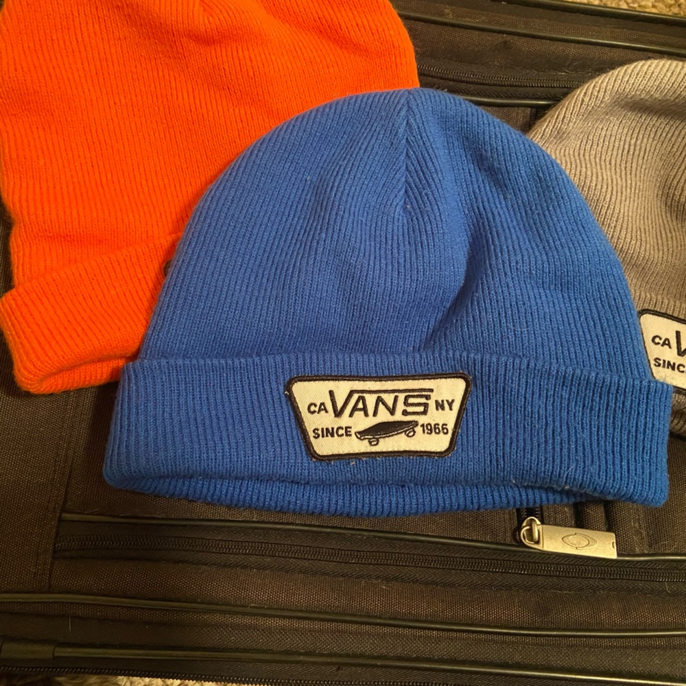 blue vans beanie